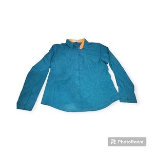 Mens Long Sleeve doc amelia by cintas Button-Up Shirt Size Large